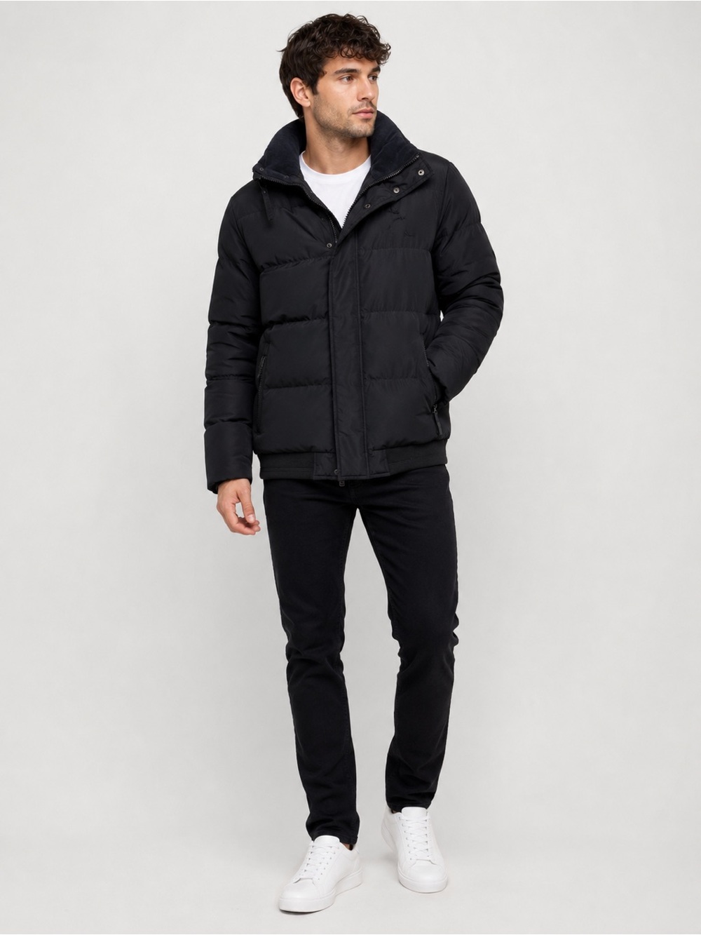 Marc New York Black Quilted Puffer Jacket